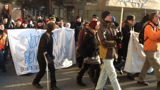 Pochod brněnských studentů